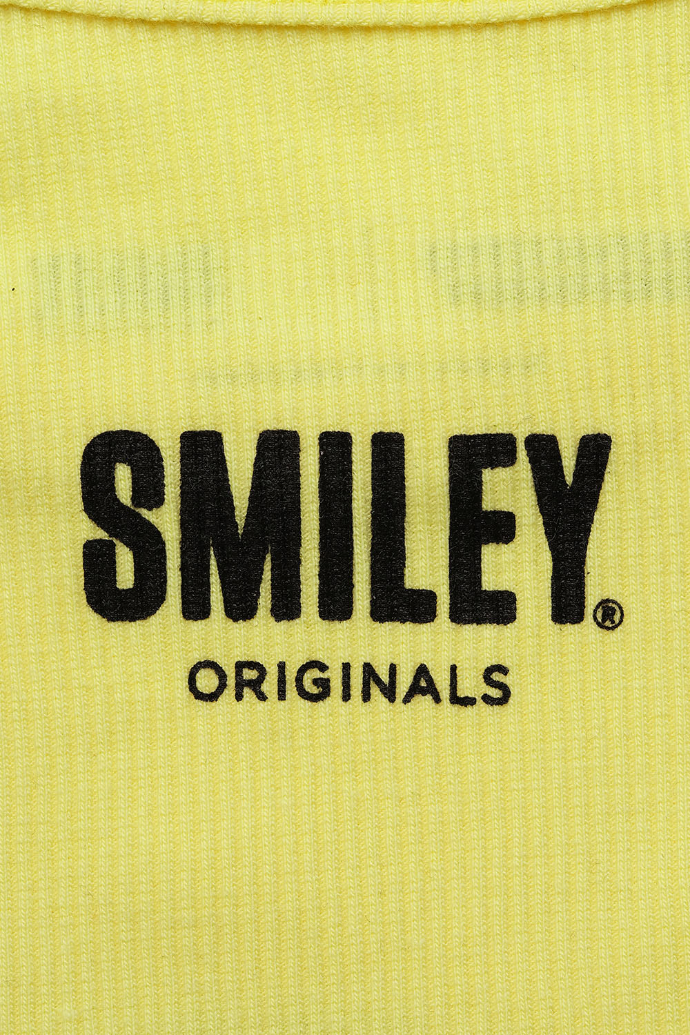 Yellow Smiley Originals Ribbed Tank - BonkersCorner