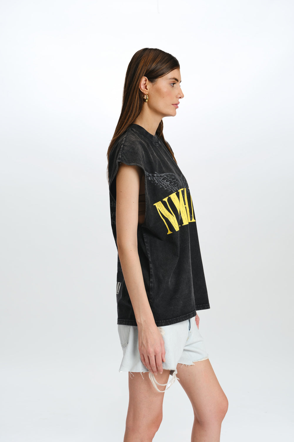 Black Nirvana Oversized Tank - BonkersCorner
