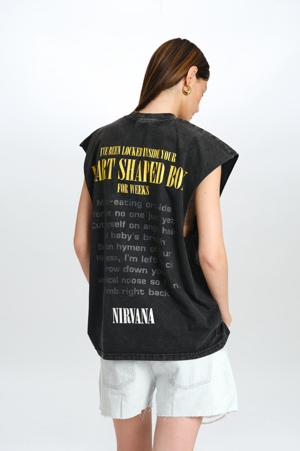 Black Nirvana Oversized Tank - BonkersCorner