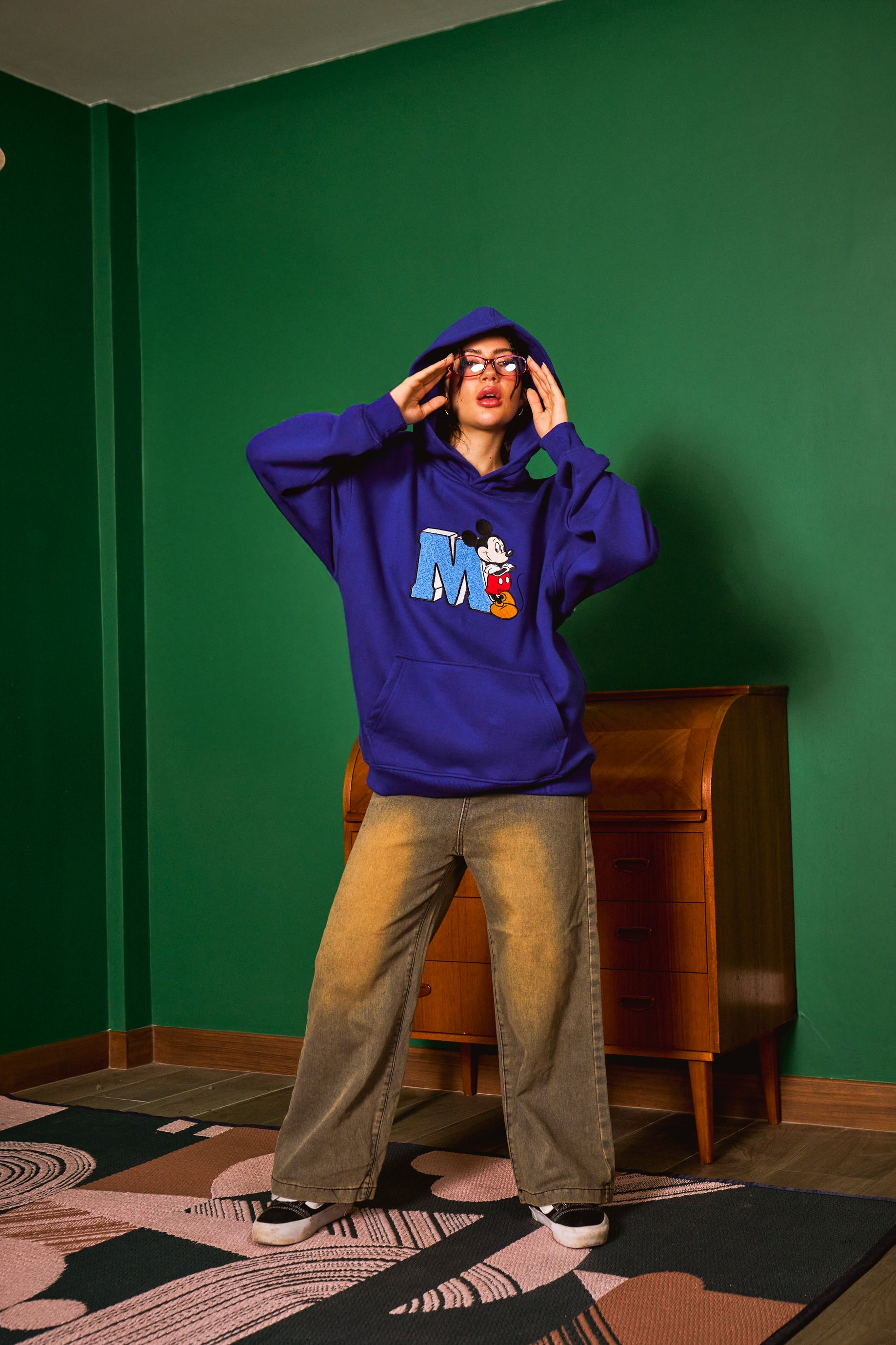 Blue Mickey Hoodie - BonkersCorner
