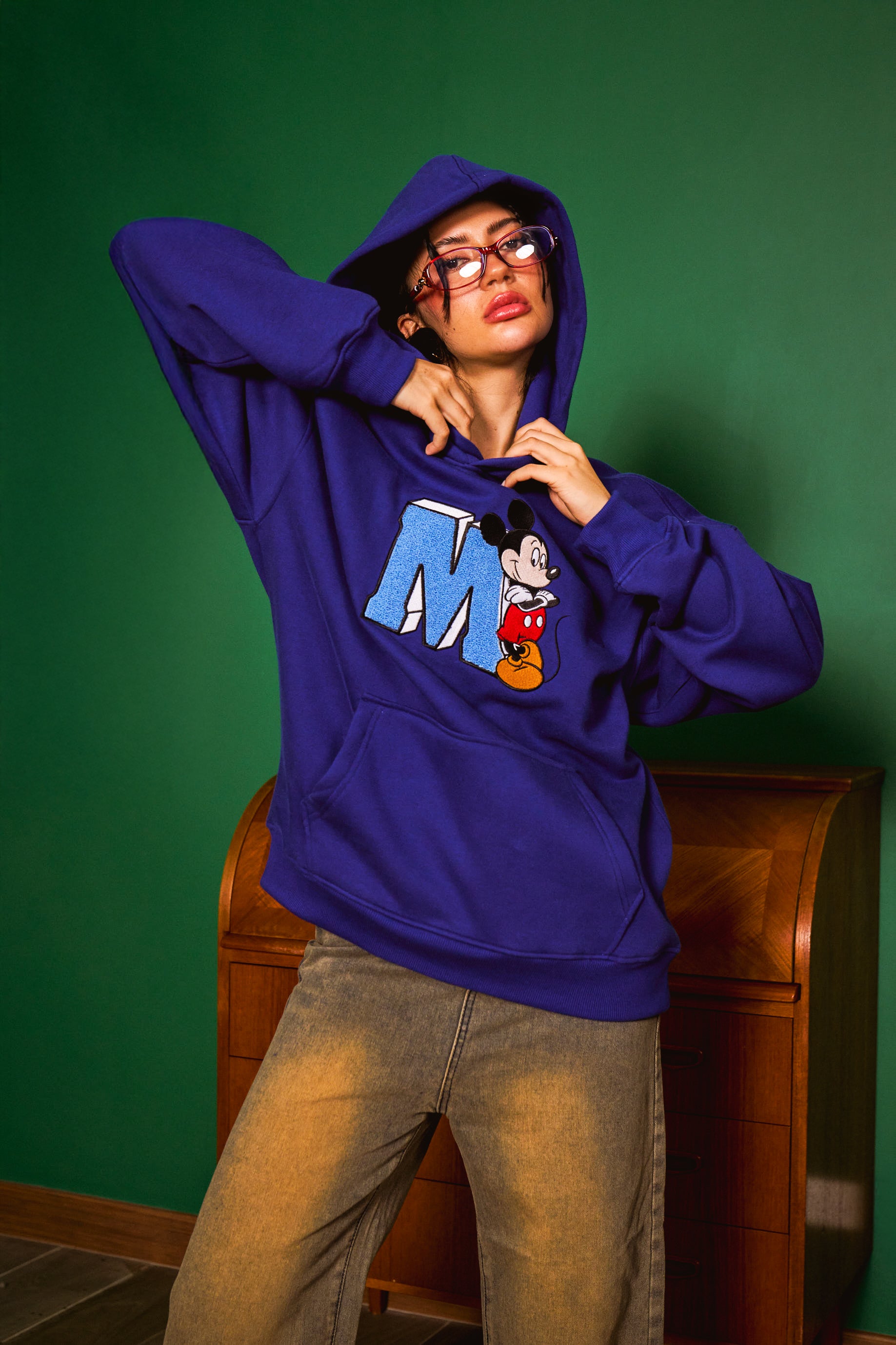 Blue Mickey Hoodie - BonkersCorner
