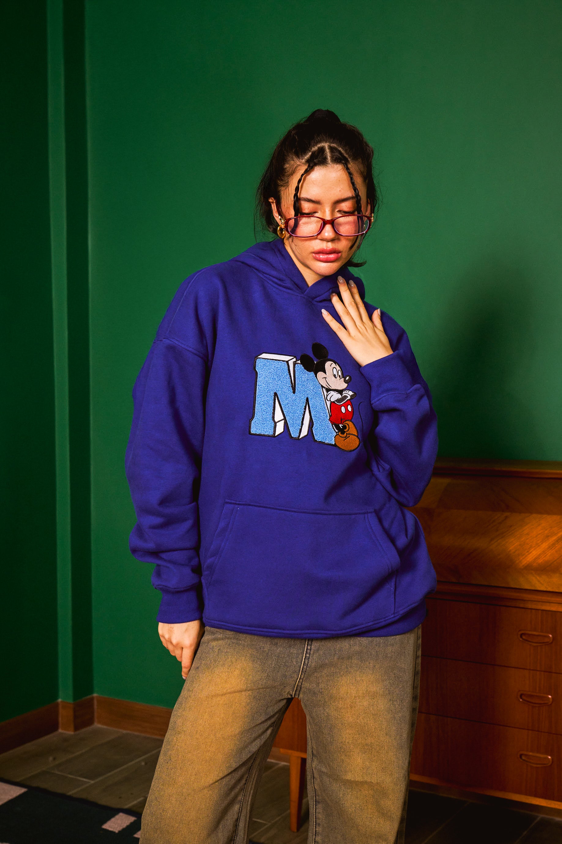 Blue Mickey Hoodie - BonkersCorner