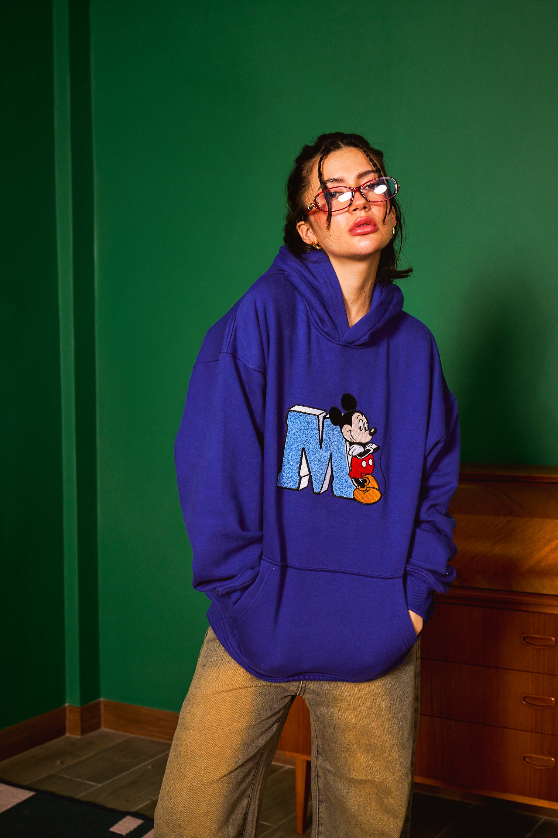 Blue Mickey Hoodie - BonkersCorner