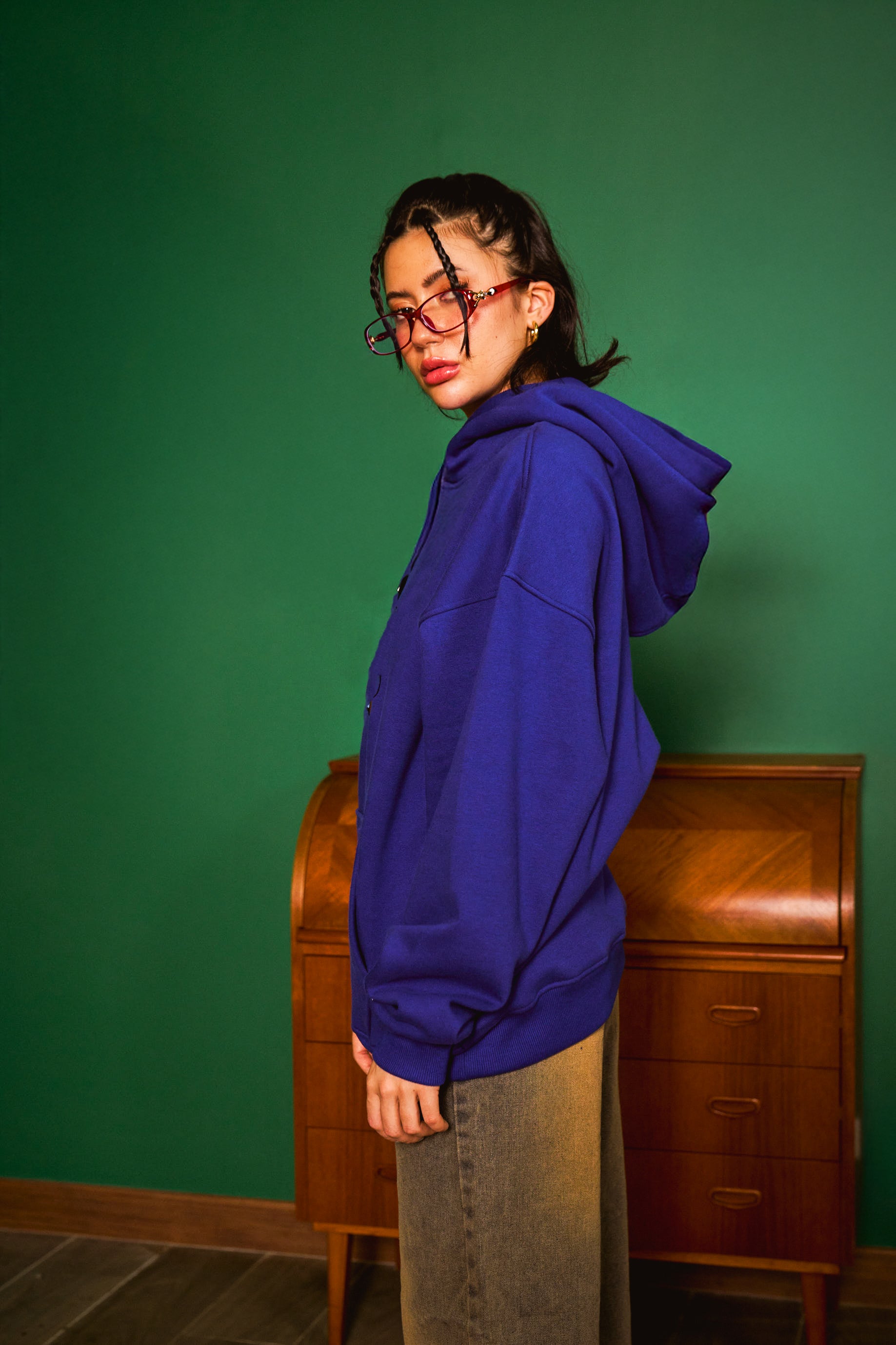 Blue Mickey Hoodie - BonkersCorner