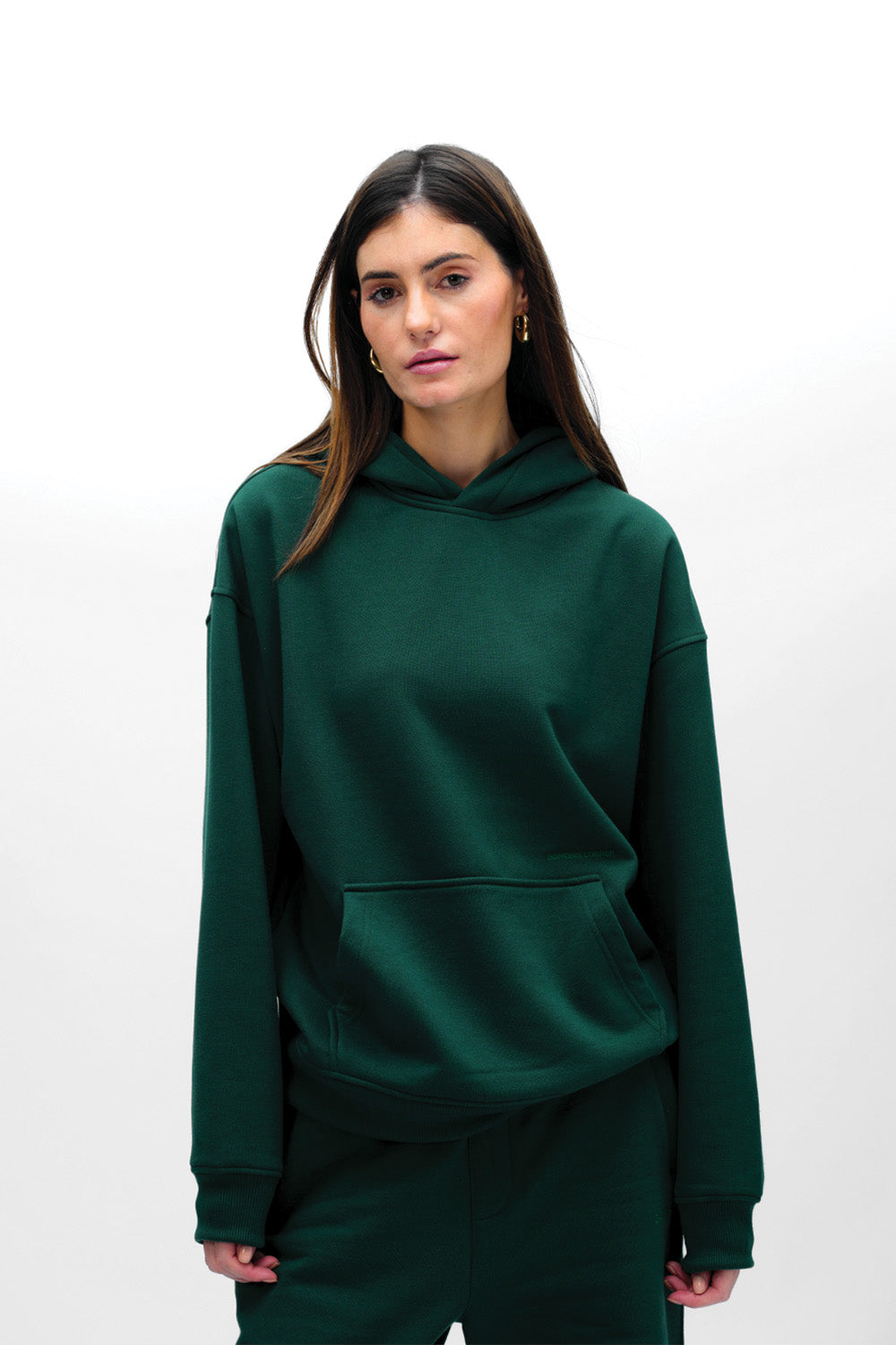 Bottle Green Wear A Hug Oversized Hoodie - BonkersCorner