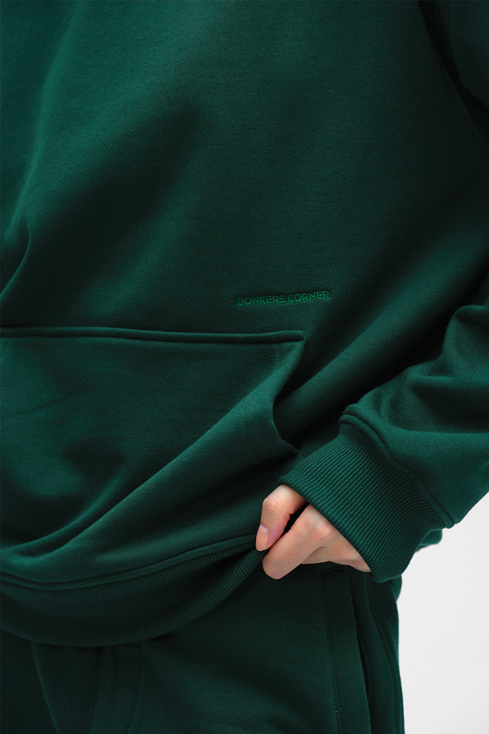 Bottle Green Wear A Hug Oversized Hoodie - BonkersCorner