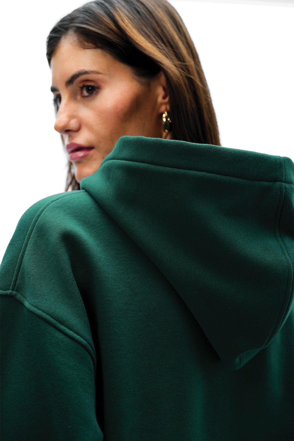 Bottle Green Wear A Hug Oversized Hoodie - BonkersCorner