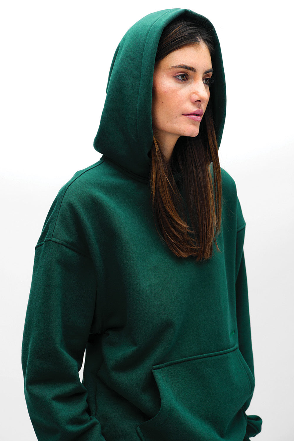 Bottle Green Wear A Hug Oversized Hoodie - BonkersCorner