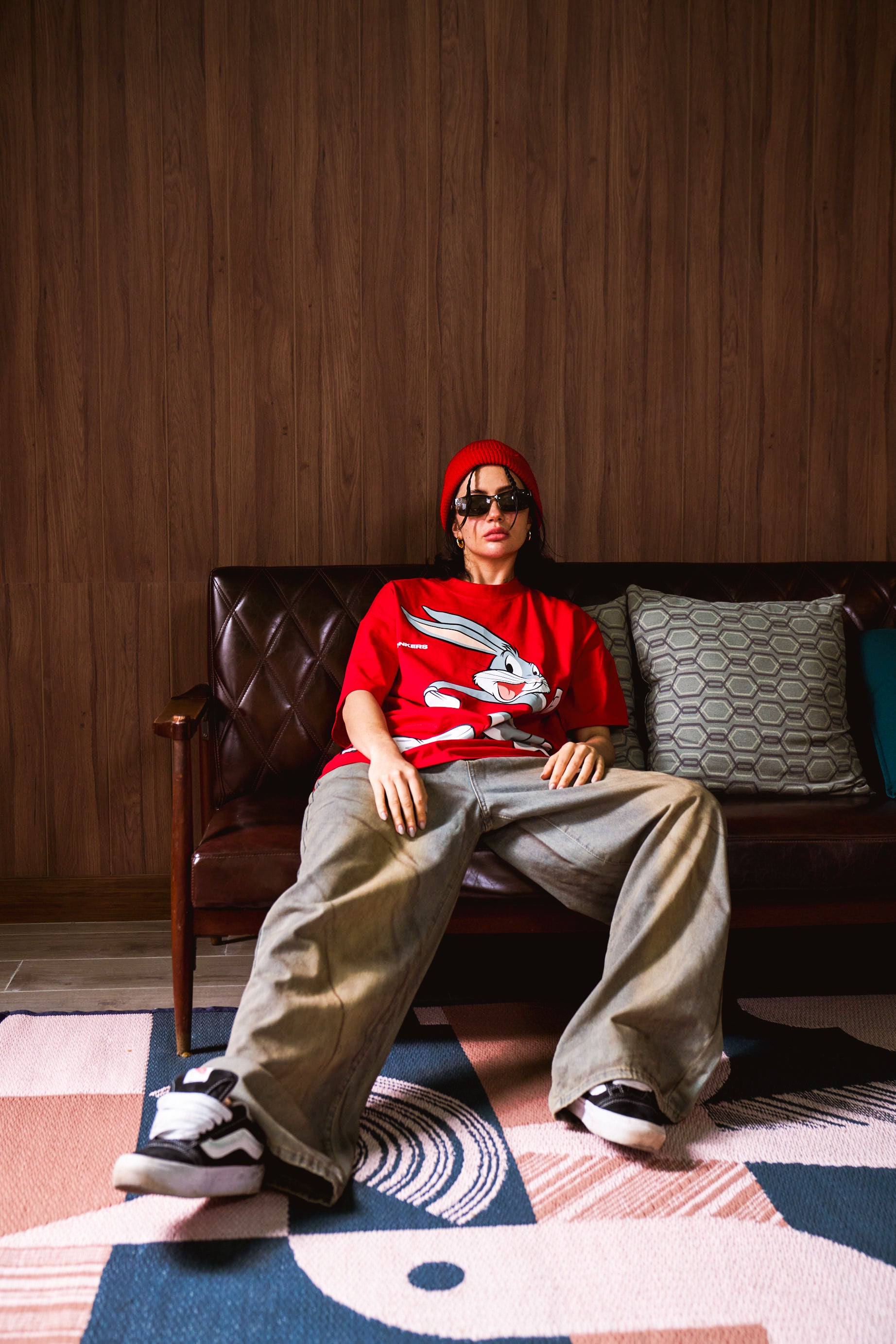 Bugs Bunny Red Oversized T-shirt - BonkersCorner