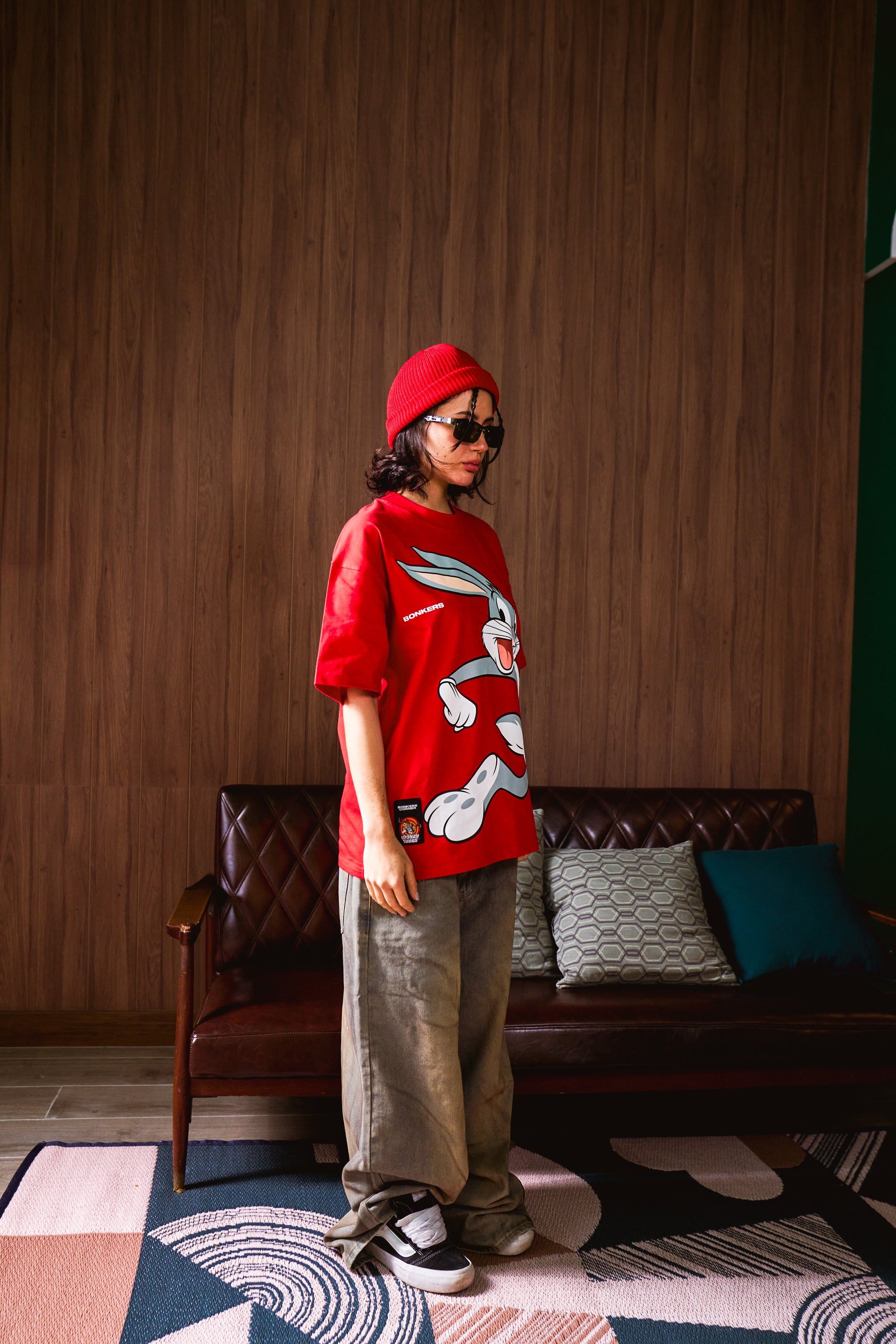 Bugs Bunny Red Oversized T-shirt - BonkersCorner