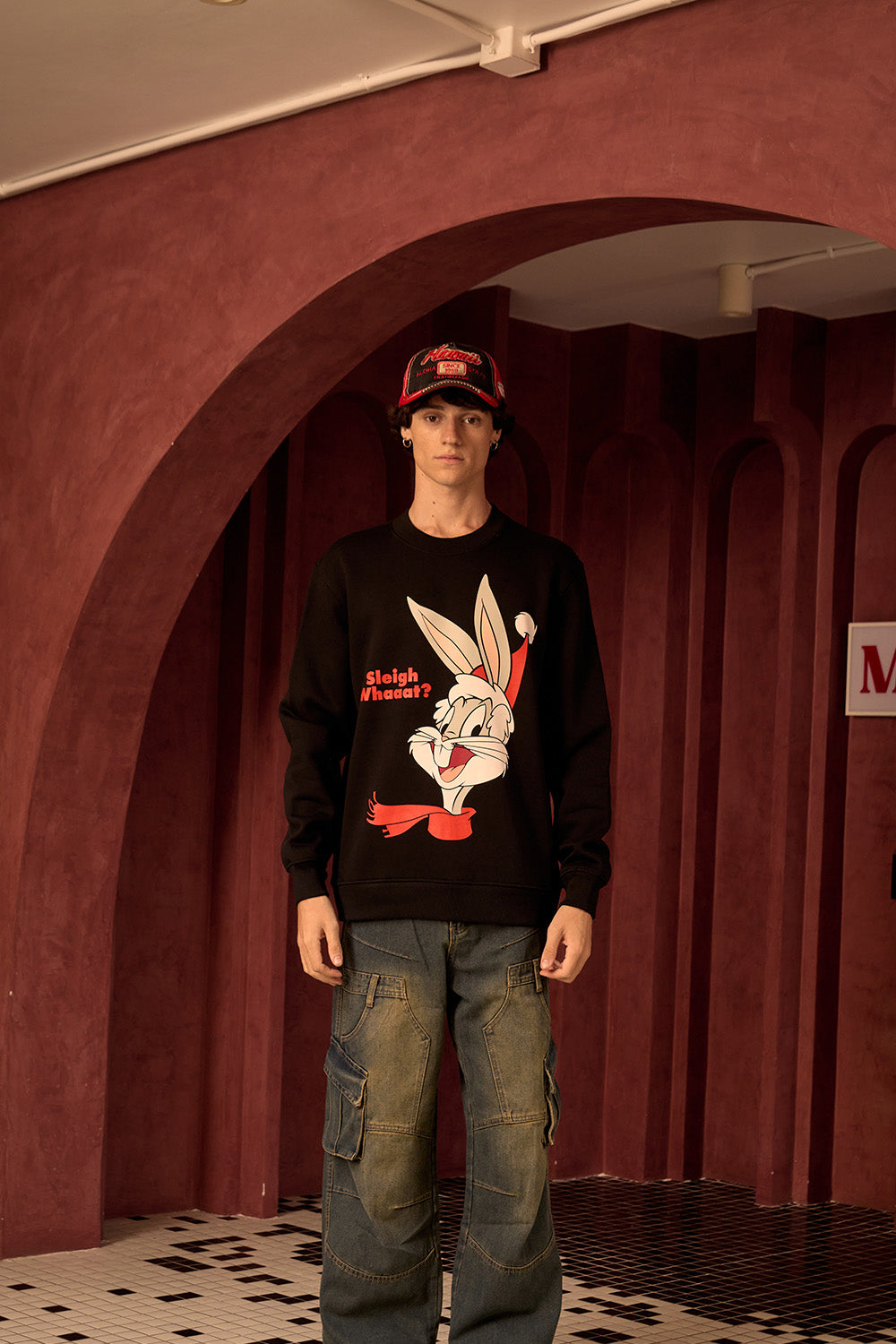 Black Bugs Bunny Sweatshirt - BonkersCorner