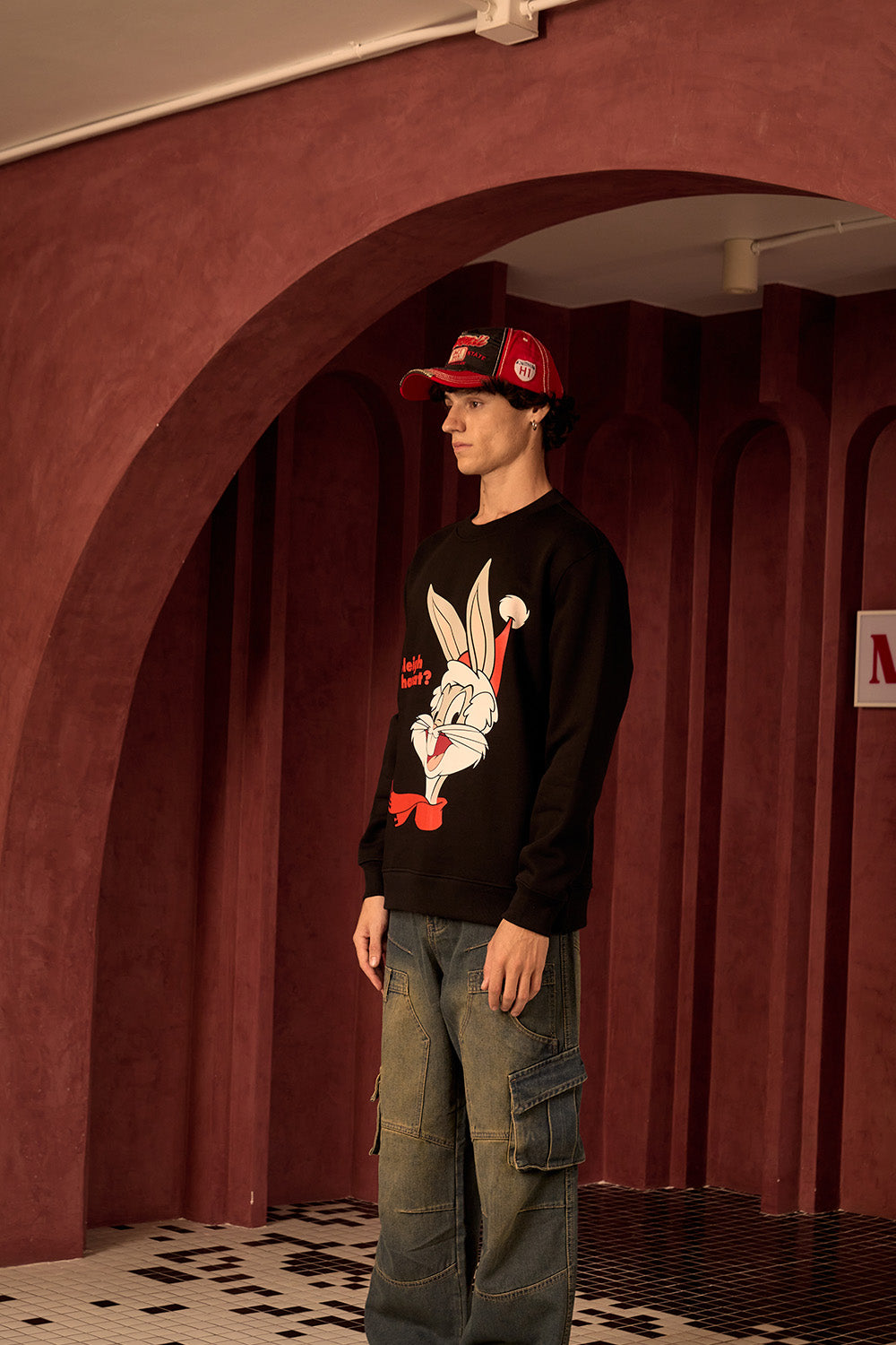 Black Bugs Bunny Sweatshirt - BonkersCorner