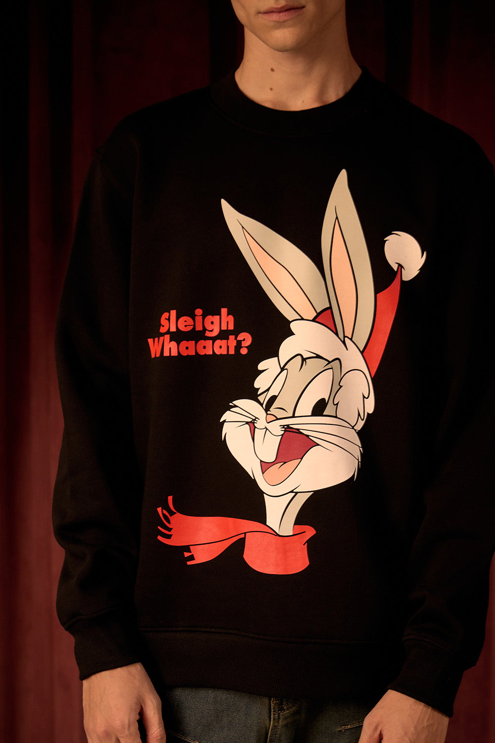 Black Bugs Bunny Sweatshirt - BonkersCorner