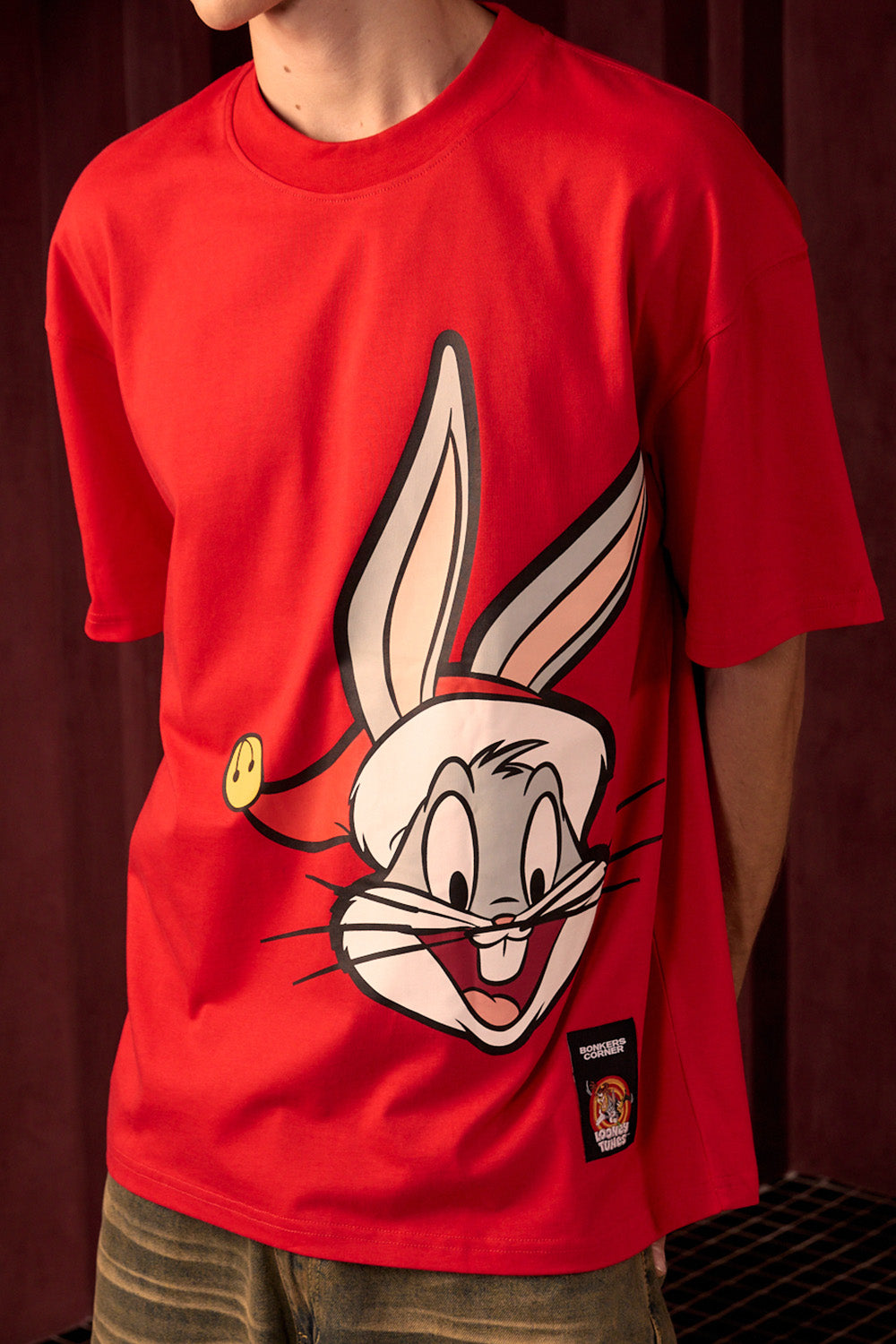 Bugs Bunny Xmas T-shirt - BonkersCorner