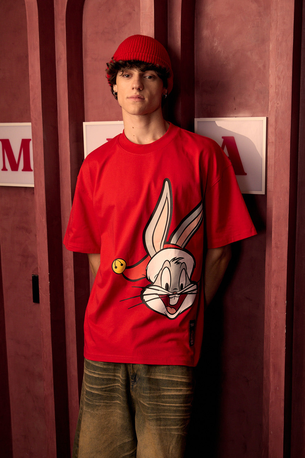 Bugs Bunny Xmas T-shirt - BonkersCorner