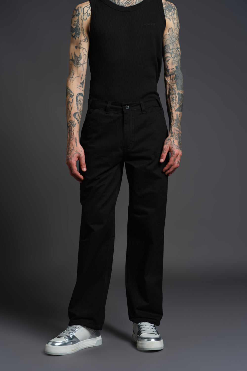 Black Carpenter Pants - BonkersCorner