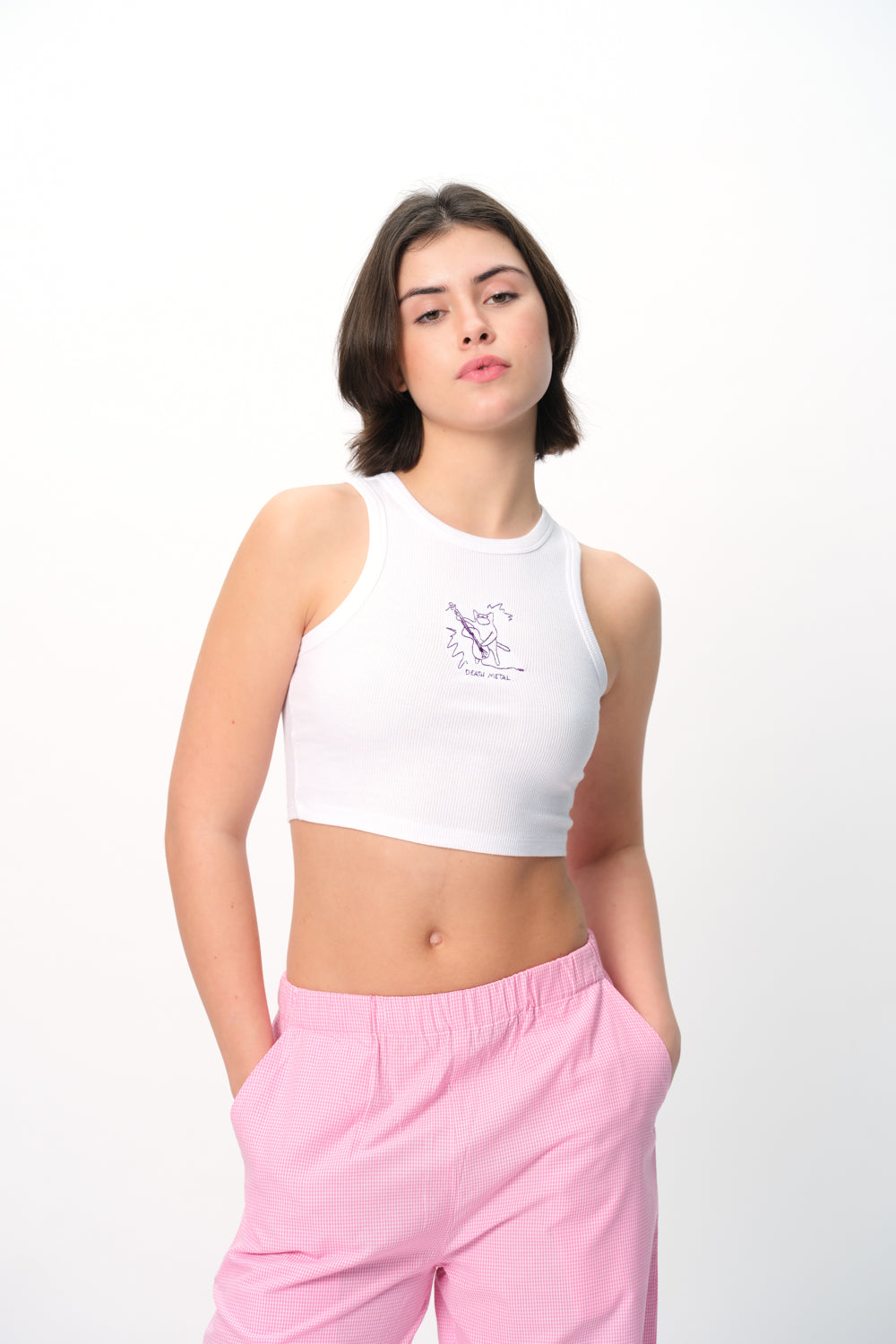 Death Metal Ribbed Tank - BonkersCorner