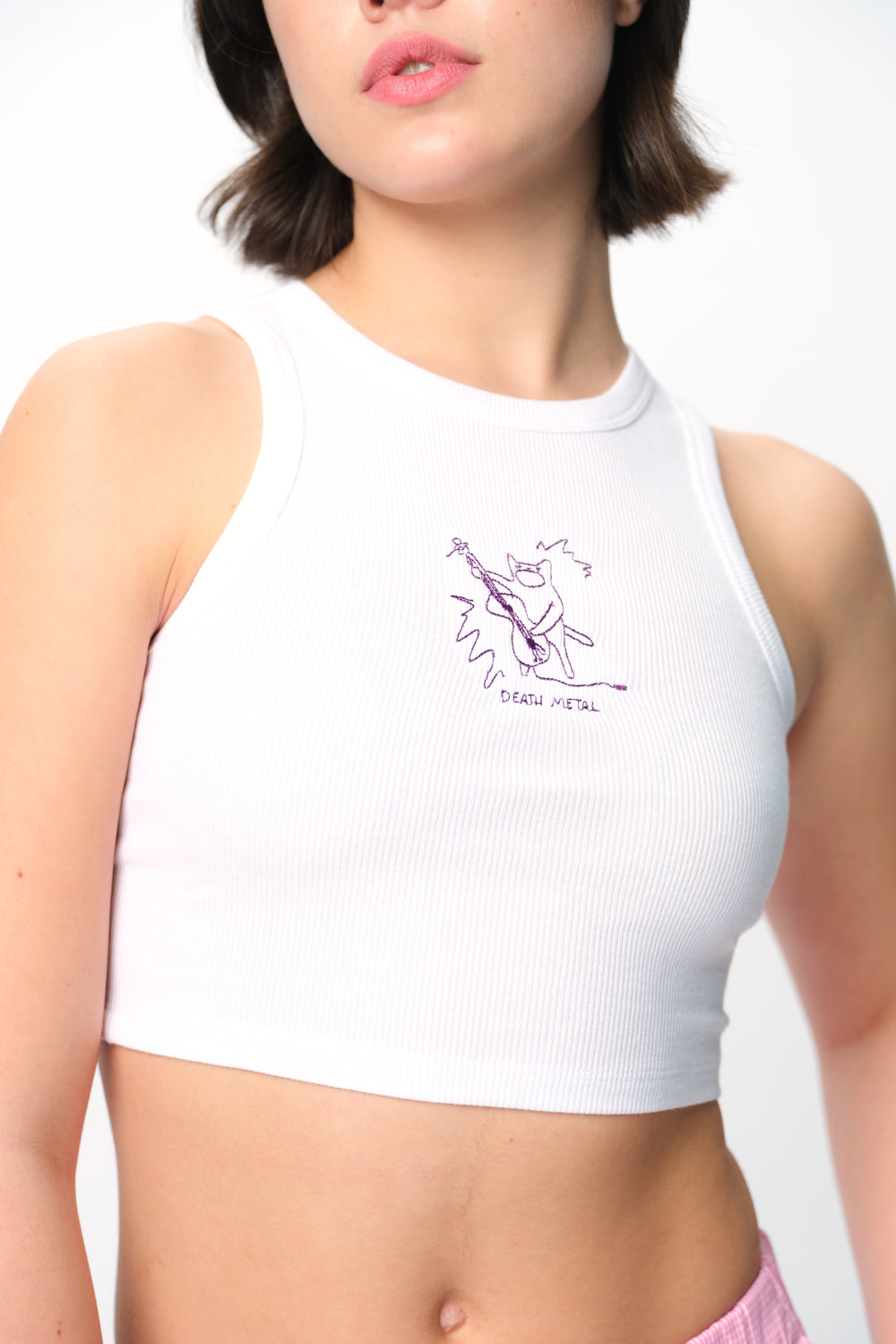 Death Metal Ribbed Tank - BonkersCorner