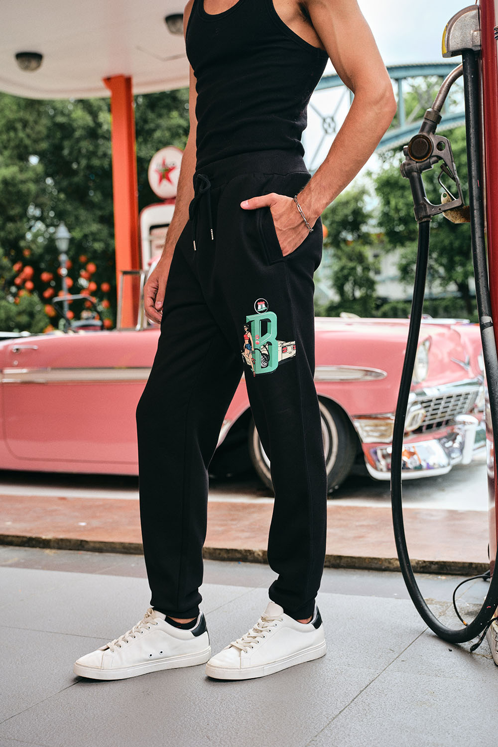 Dollar Bills Black Joggers - BonkersCorner