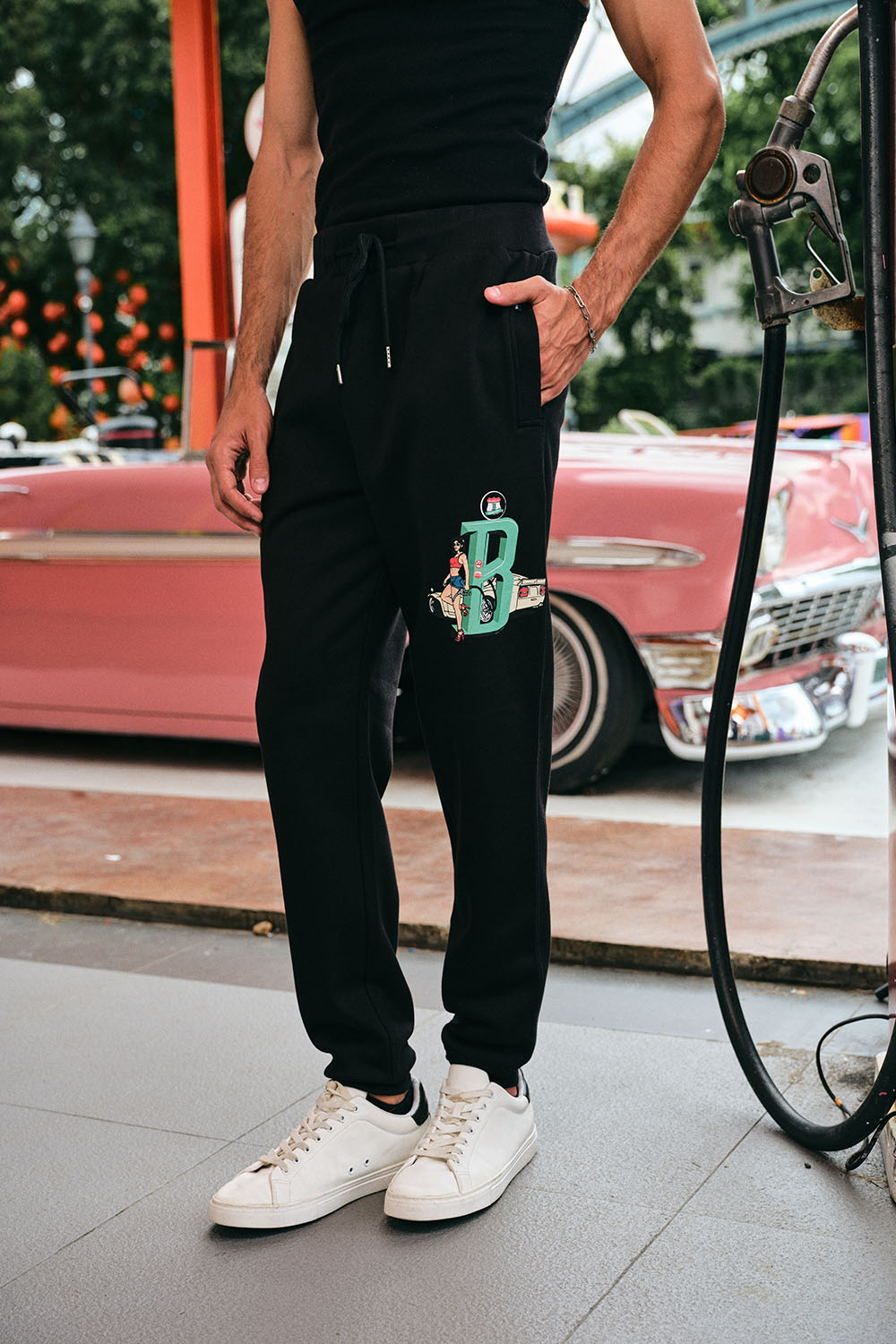 Dollar Bills Black Joggers - BonkersCorner