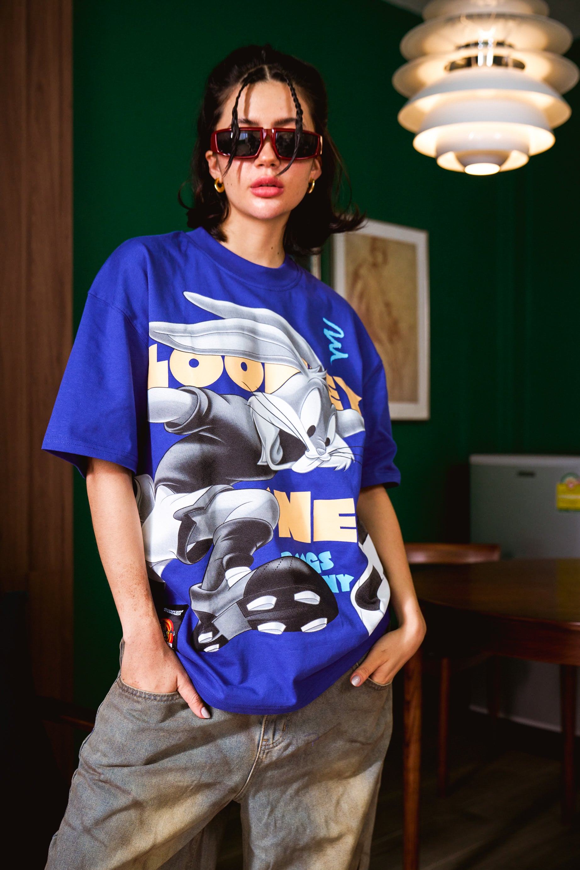 Football Bunny Oversized T-shirt - BonkersCorner