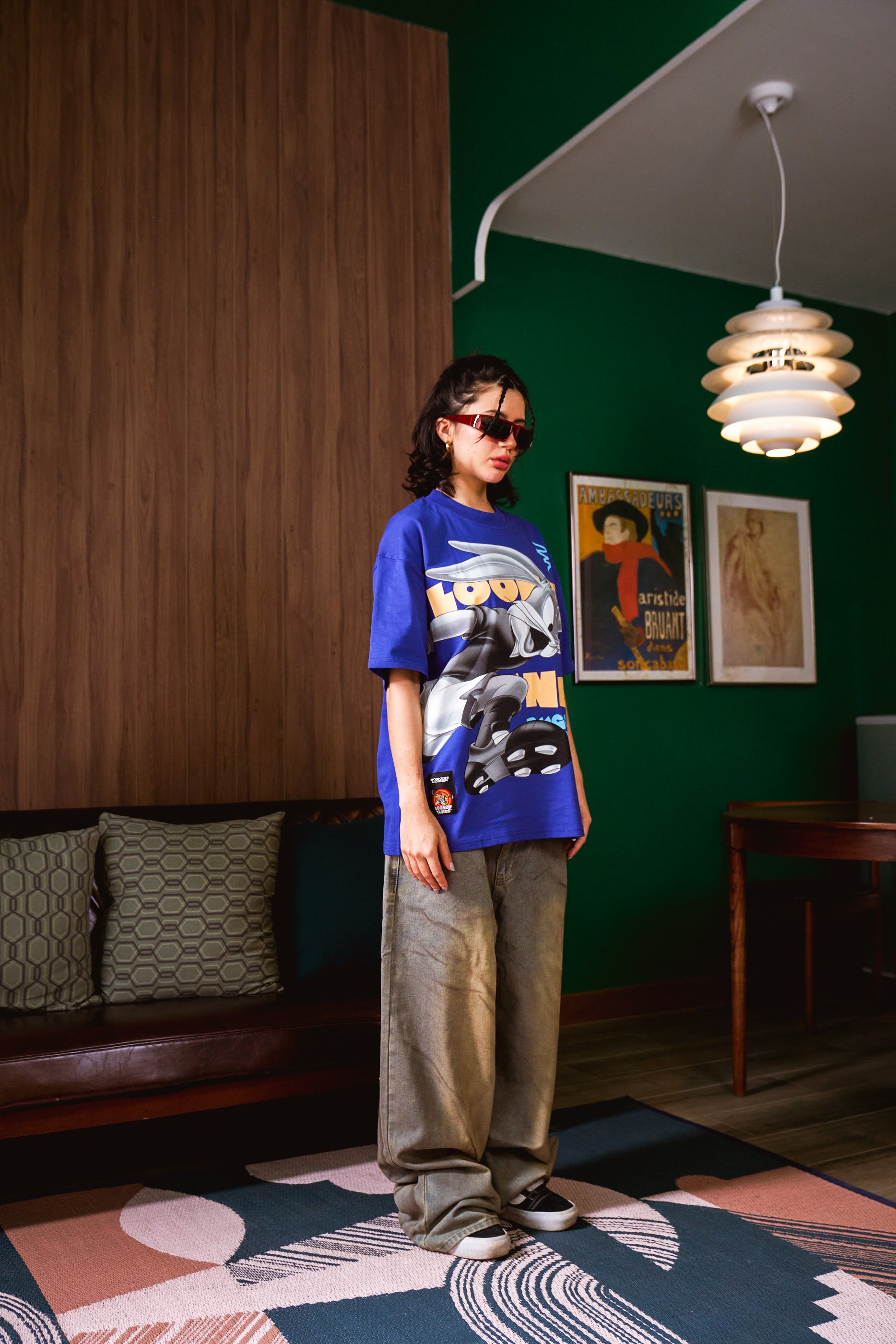 Football Bunny Oversized T-shirt - BonkersCorner