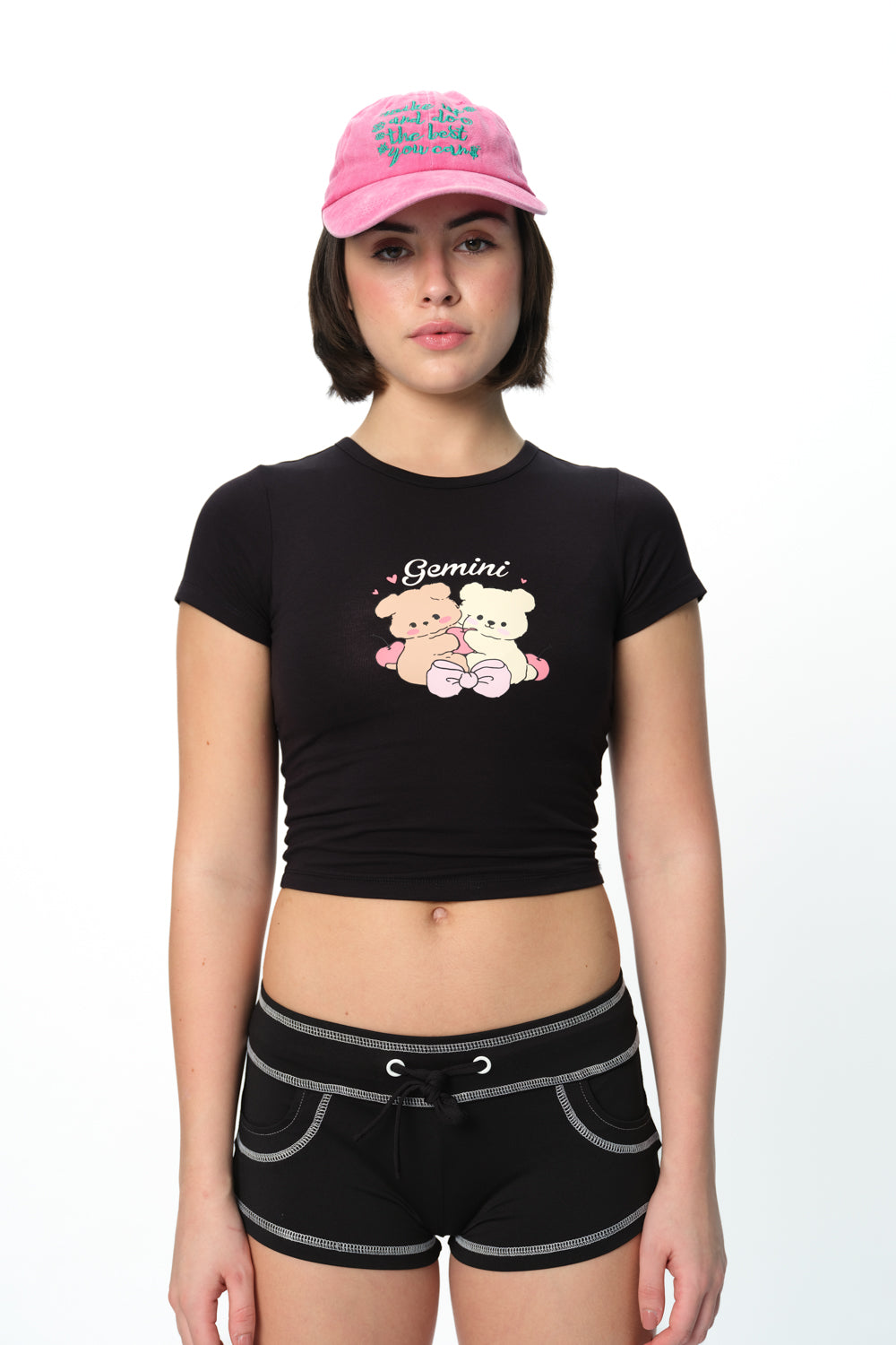 Gemini Glow Long Length Baby Tee - BonkersCorner