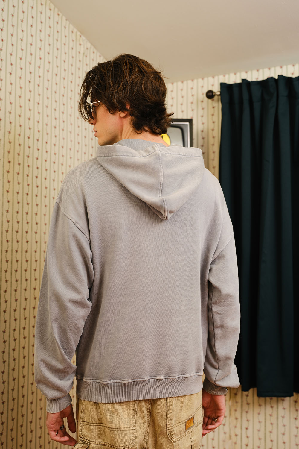 Grey Faded Smiley Originals Hoodie - BonkersCorner