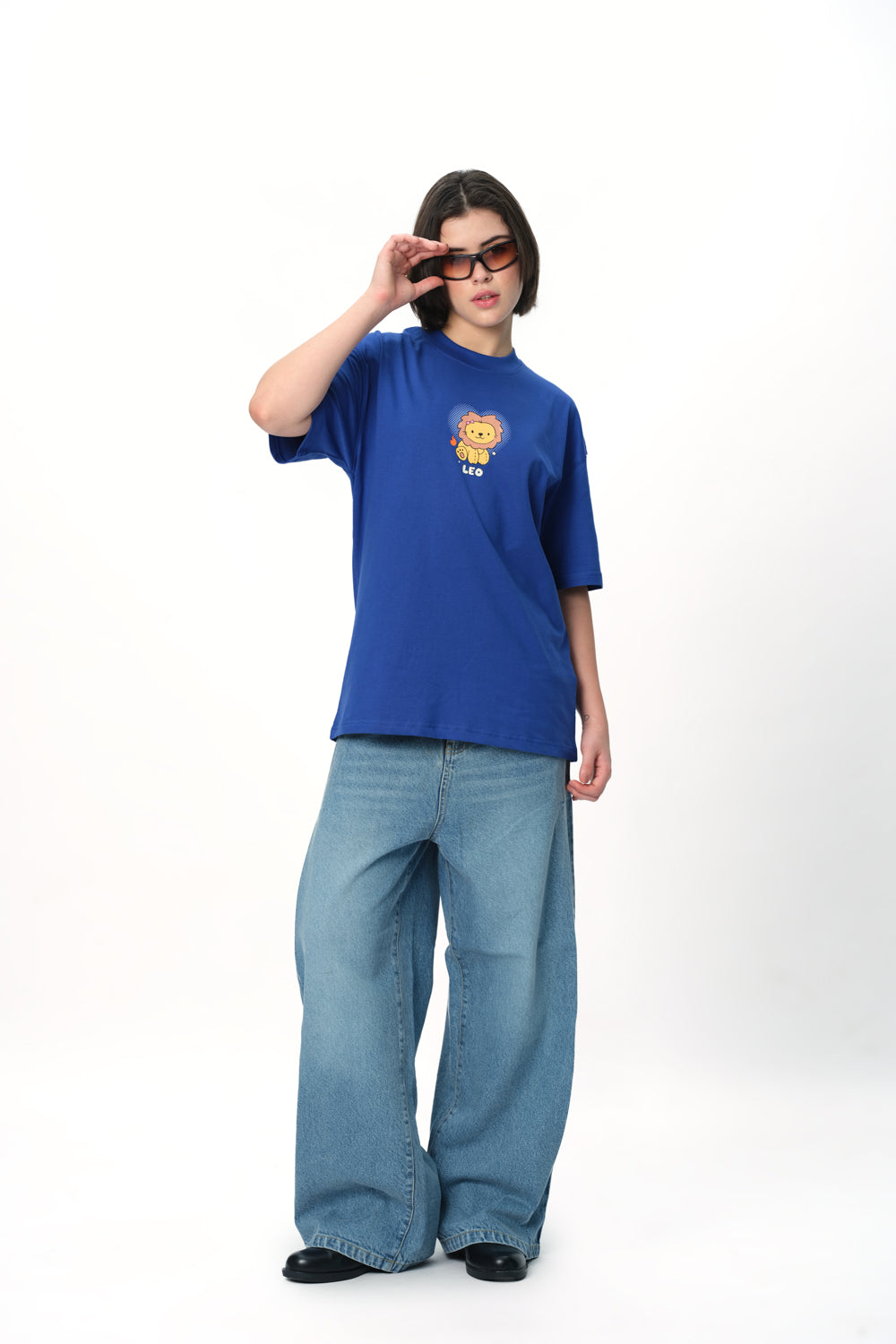 Leo Luster Oversized T-Shirt - BonkersCorner