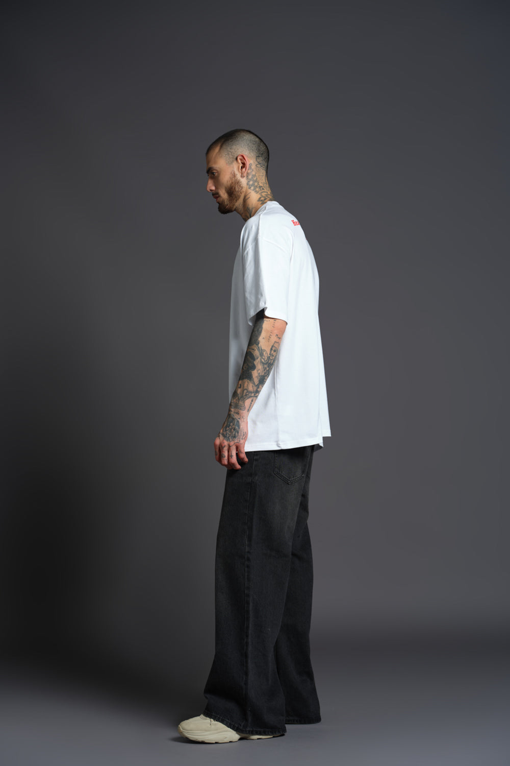 Love Hurts Embroidered Premium Oversized T-shirt - BonkersCorner