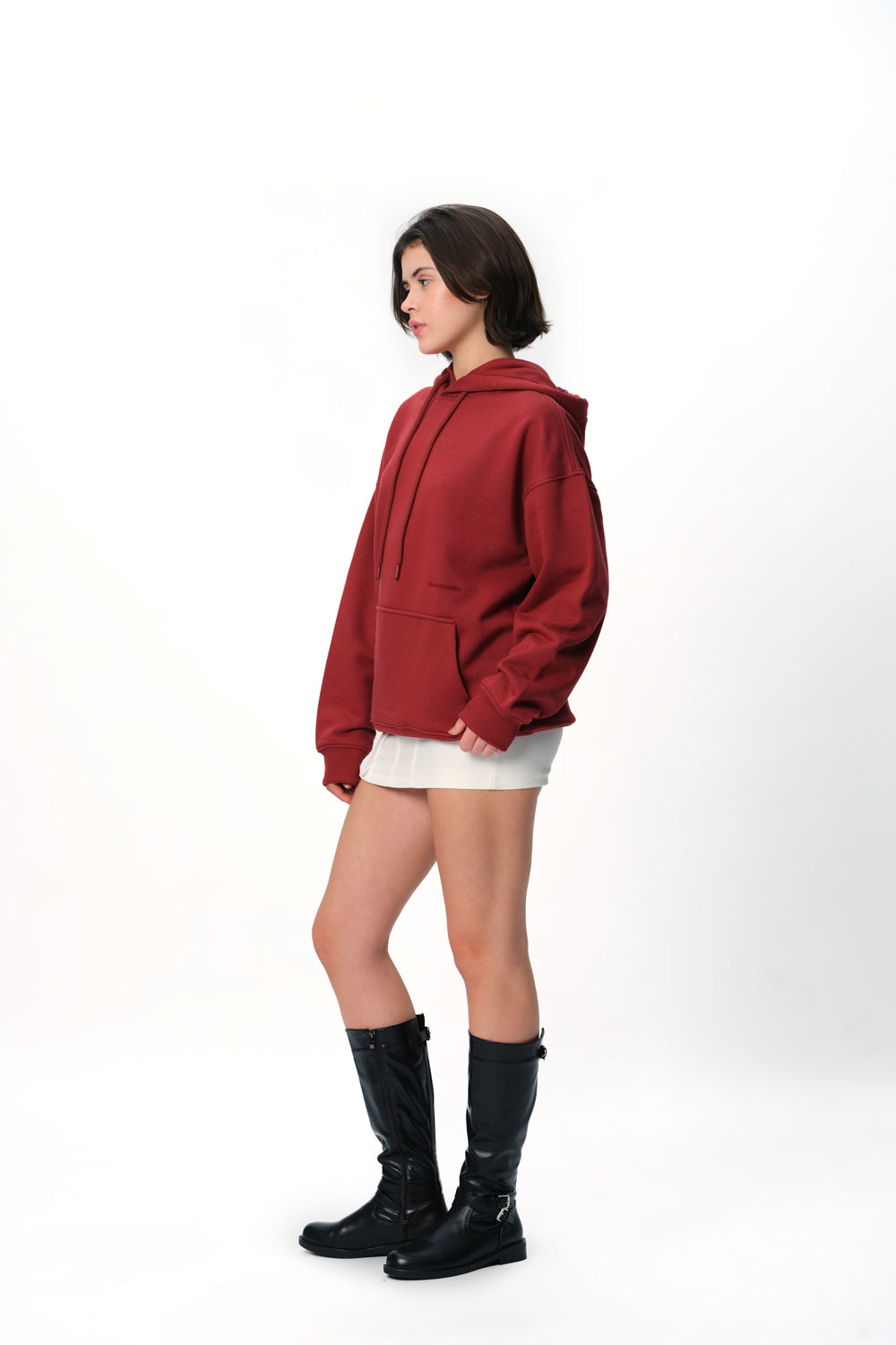 Maroon Wear A Hug Oversized Hoodie - BonkersCorner