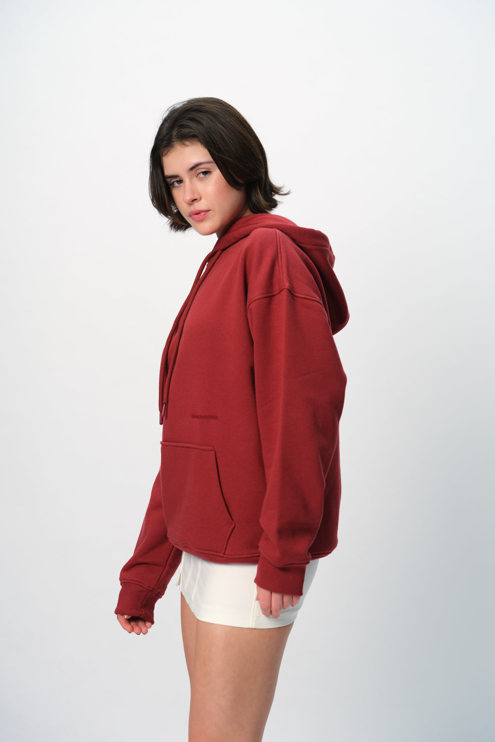 Maroon Wear A Hug Oversized Hoodie - BonkersCorner