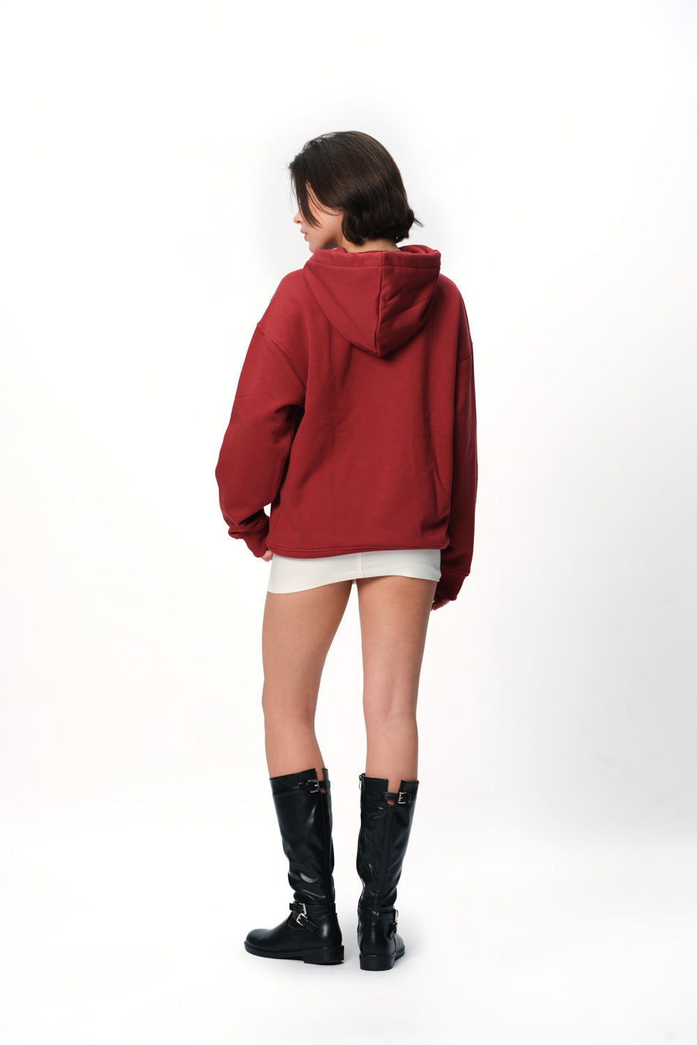 Maroon Wear A Hug Oversized Hoodie - BonkersCorner