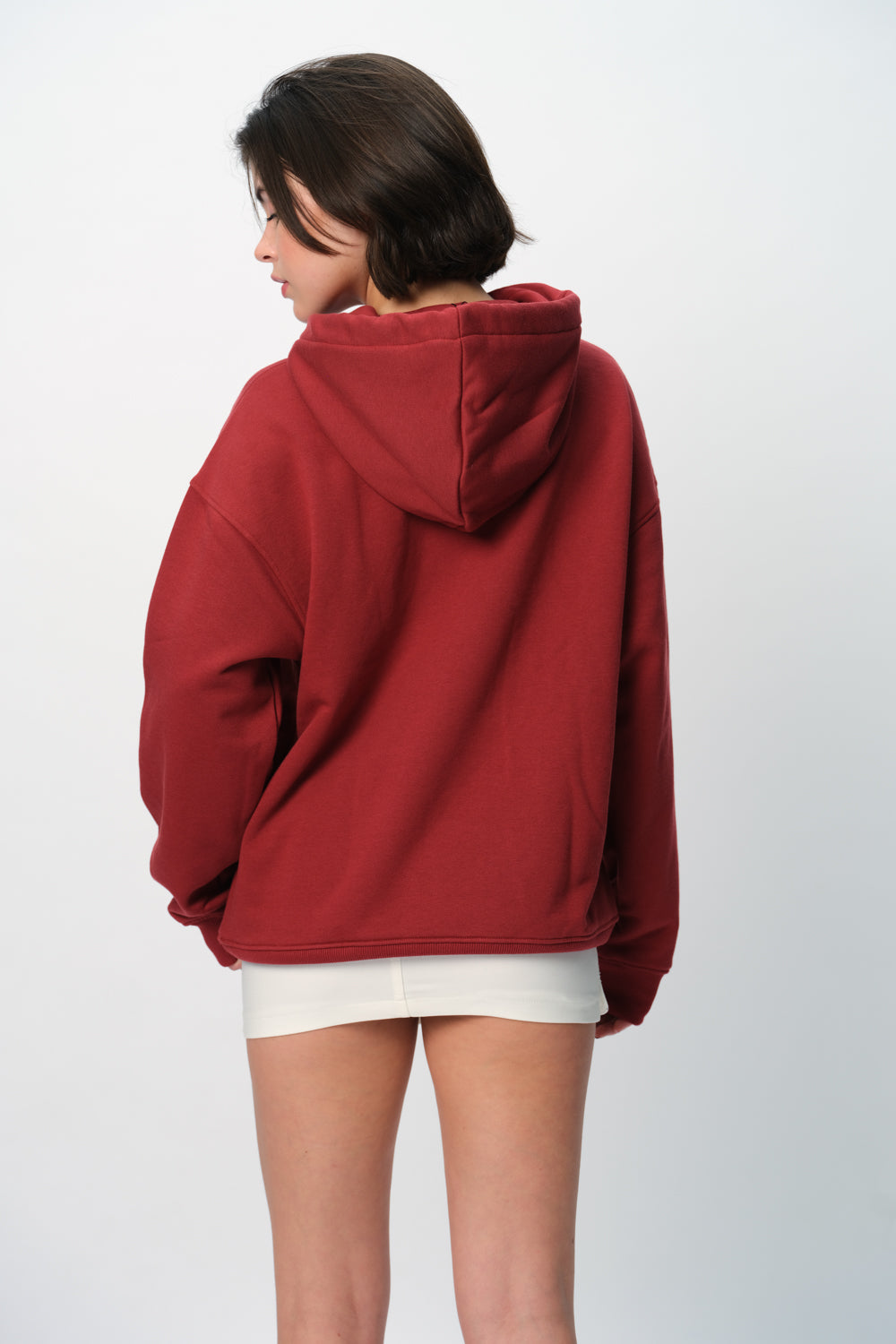 Maroon Wear A Hug Oversized Hoodie - BonkersCorner