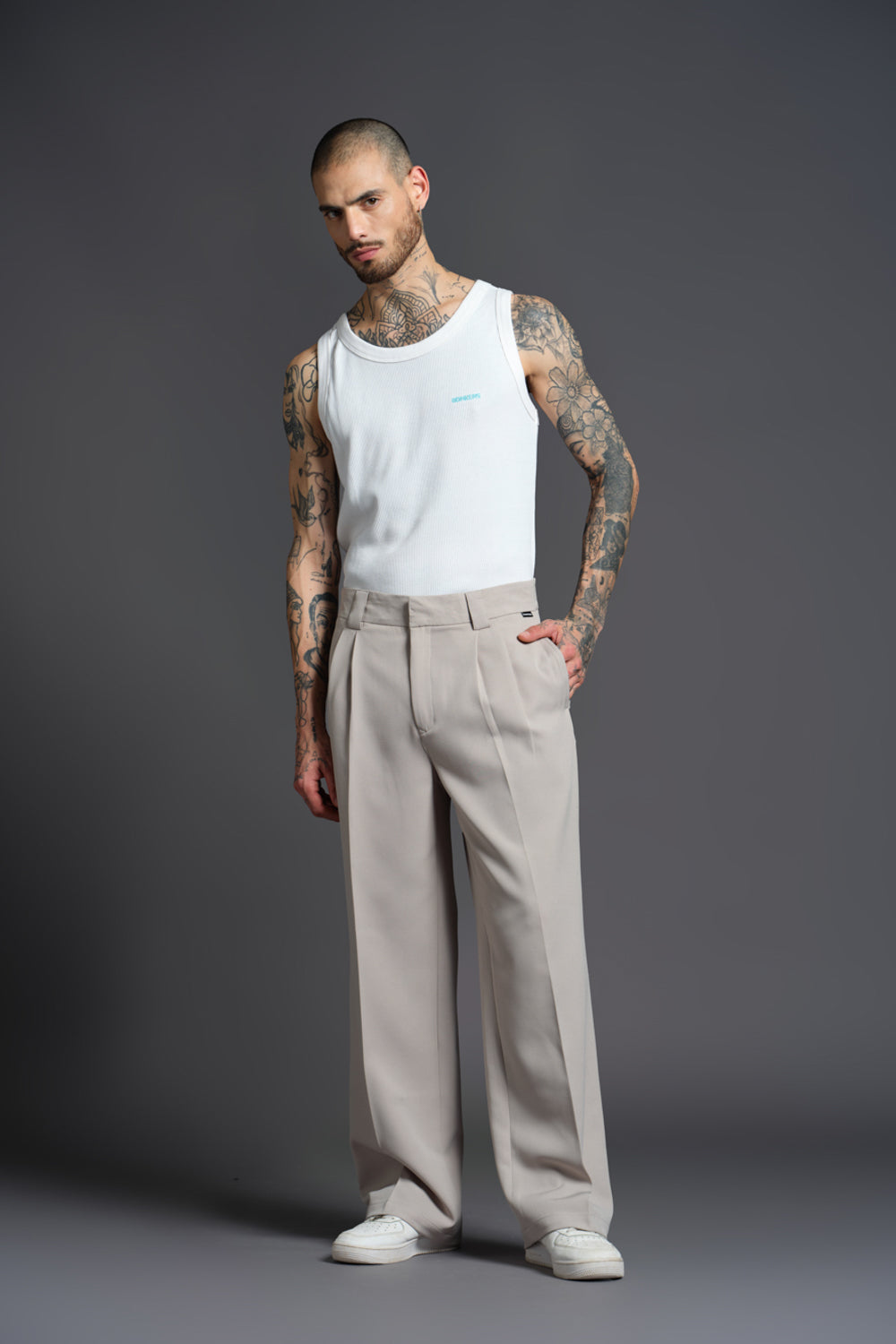 Moonstone Loose Fit Tailored Trouser - BonkersCorner