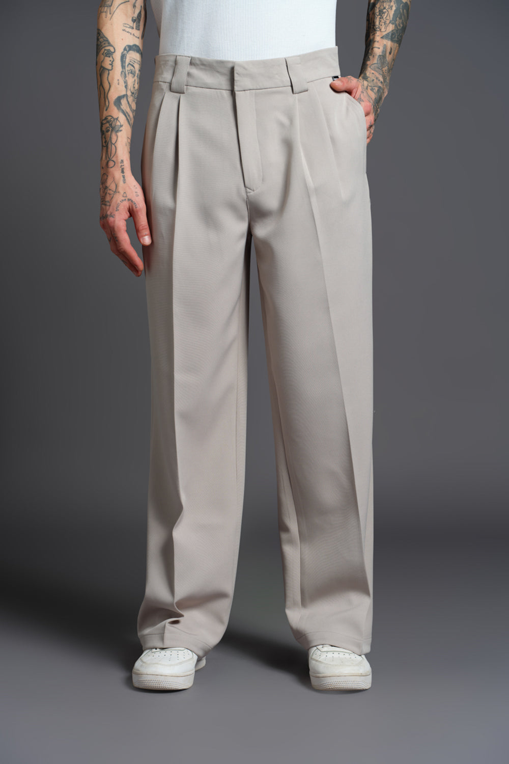 Moonstone Loose Fit Tailored Trouser - BonkersCorner