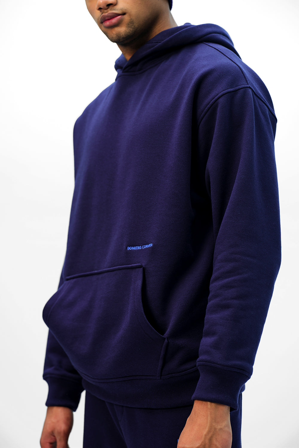 Navy Blue Wear A Hug Oversized Hoodie - BonkersCorner