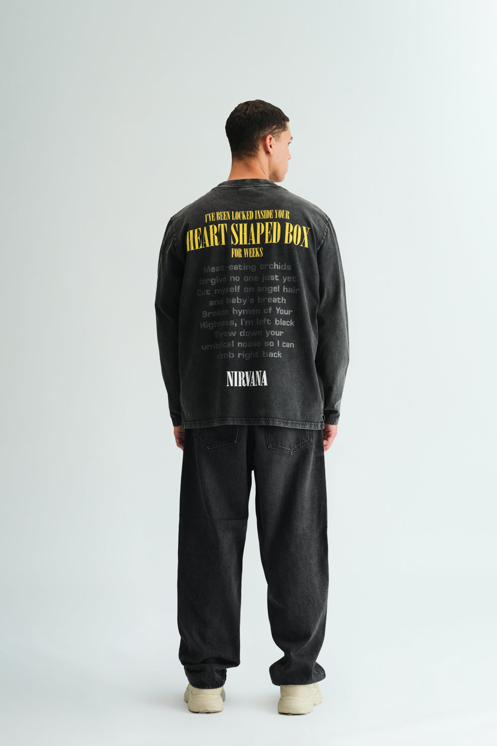 Nirvana Black Full Sleeves T-shirt - BonkersCorner