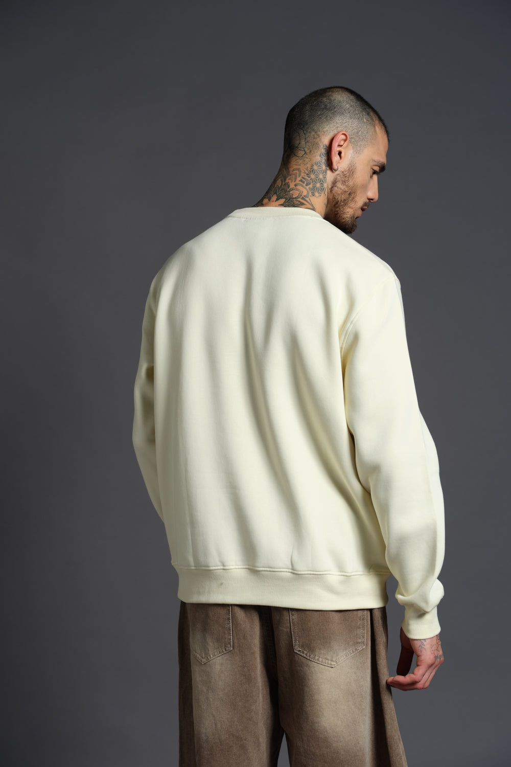 Off White SpongeBob Sweatshirt - BonkersCorner