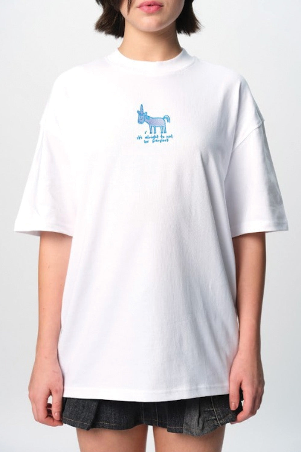 Perfect Is Boring Oversized T-shirt - BonkersCorner