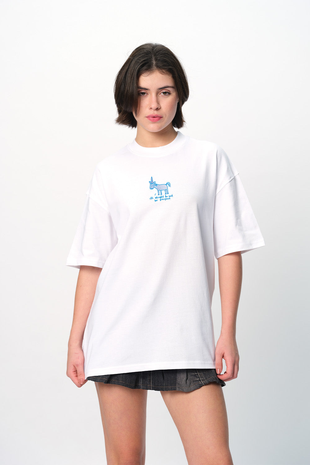 Perfect Is Boring Oversized T-shirt - BonkersCorner