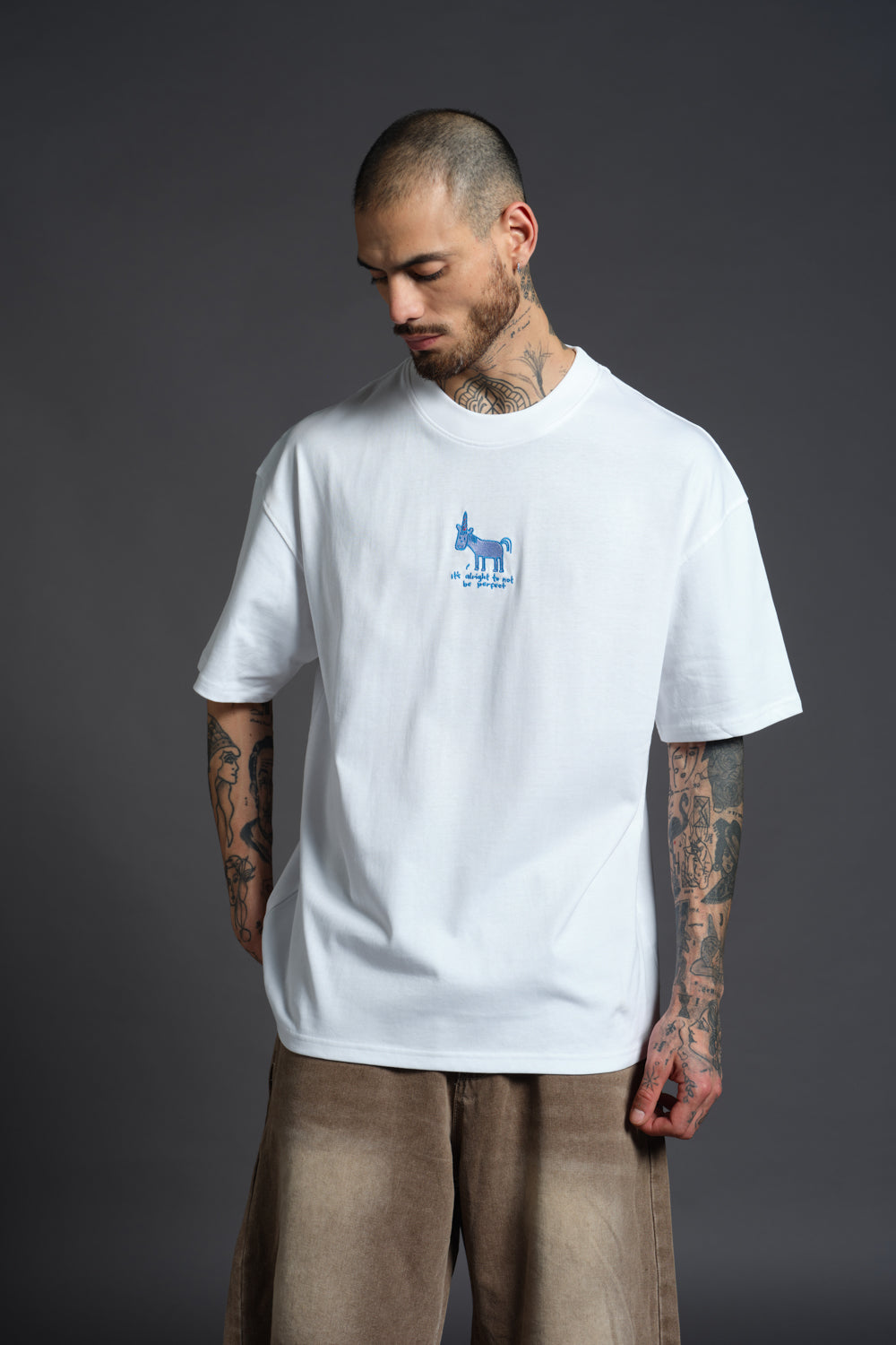 Perfect Is Boring Oversized T-shirt - BonkersCorner