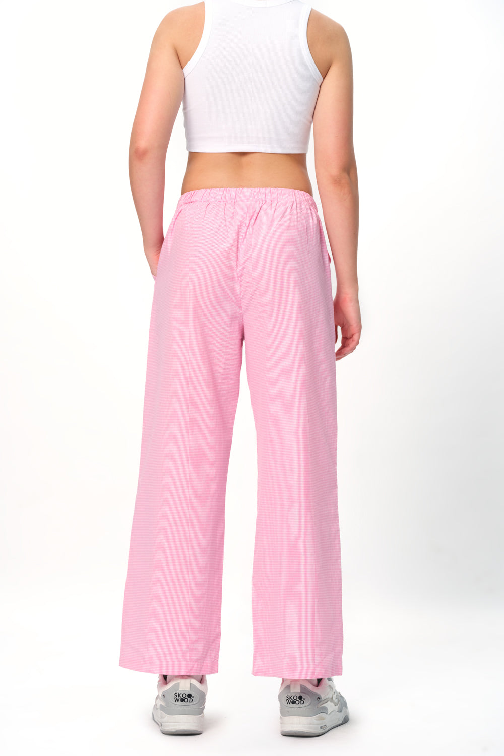 Pink Small Checkered Pants - BonkersCorner