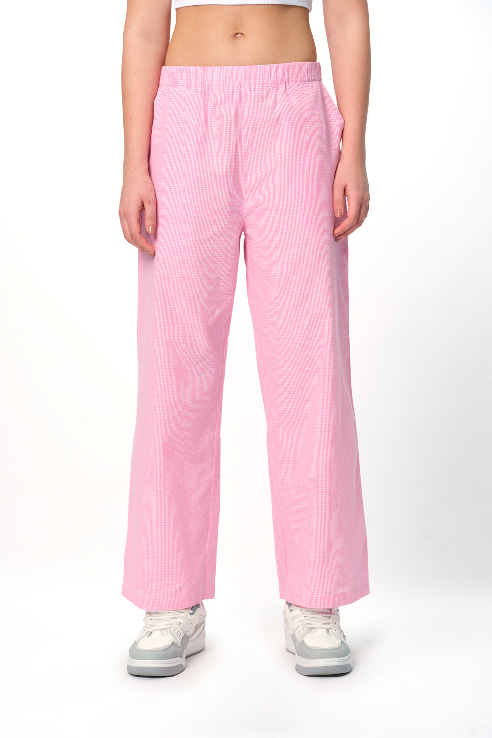 Pink Small Checkered Pants - BonkersCorner