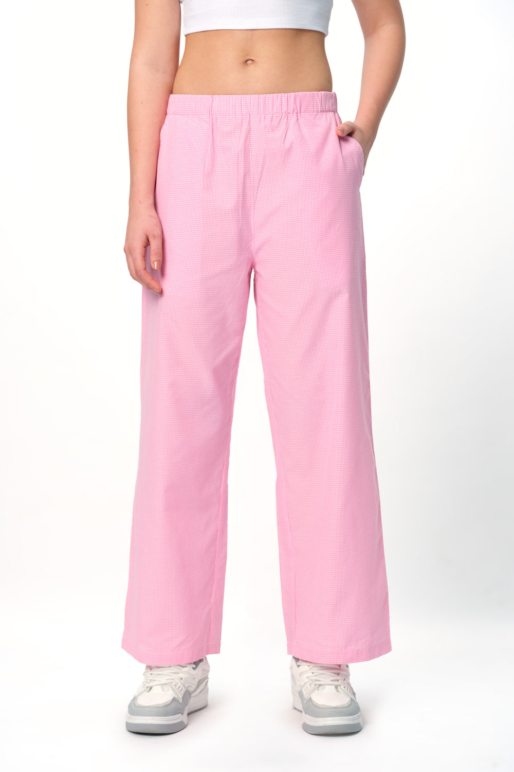 Pink Small Checkered Pants - BonkersCorner
