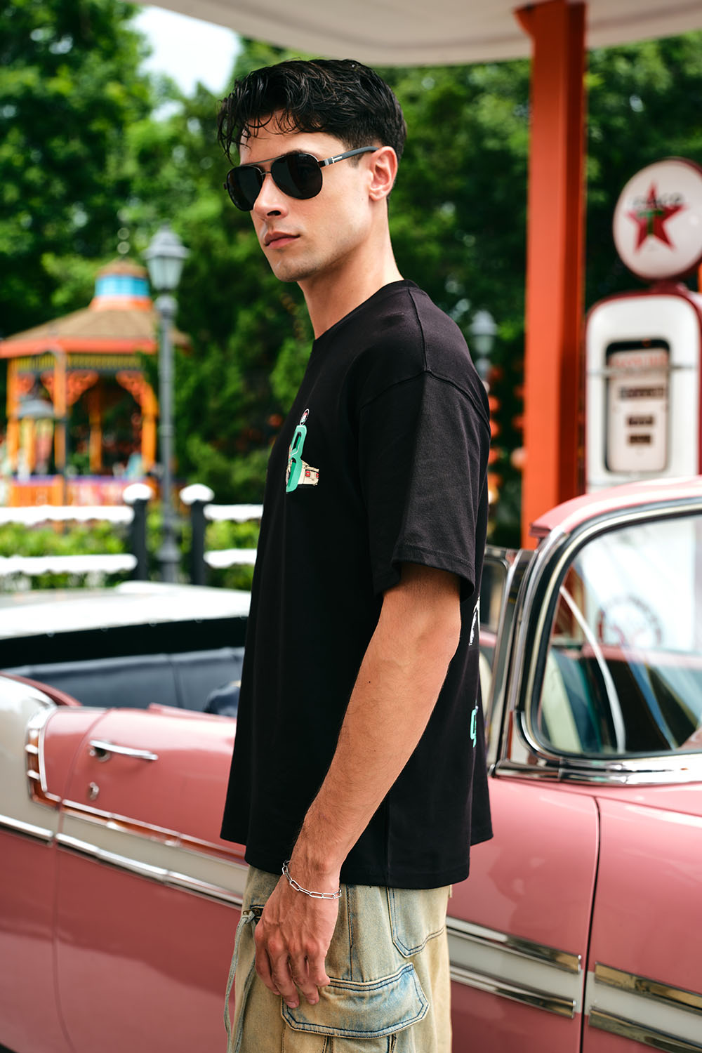 Play Check Supima Oversized T-shirt - BonkersCorner