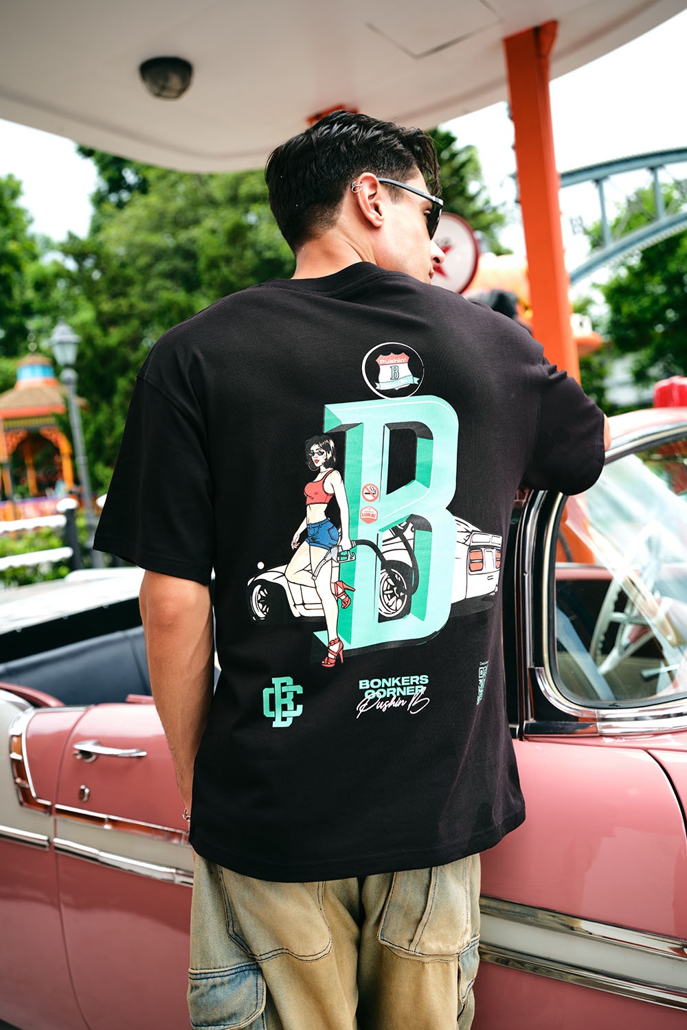 Play Check Supima Oversized T-shirt - BonkersCorner