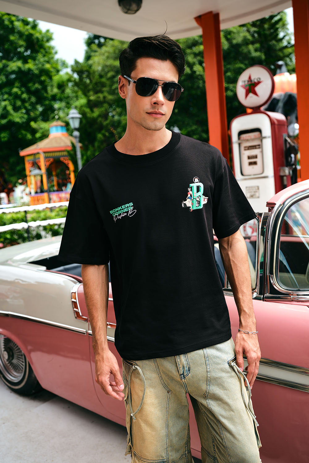 Play Check Supima Oversized T-shirt - BonkersCorner