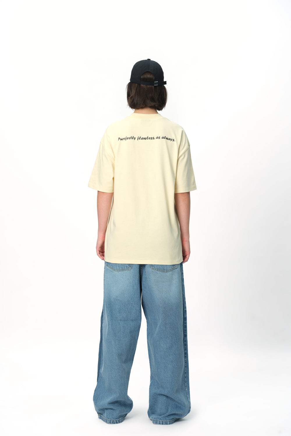 Purrfect Embroidered Premium Oversized T-shirt - BonkersCorner