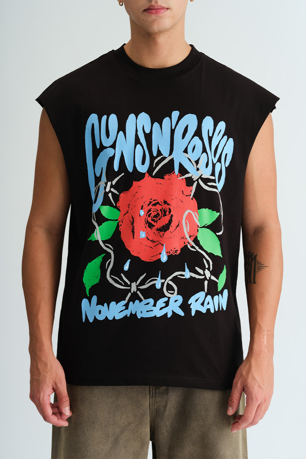 Rain & Roses Oversized Tank - BonkersCorner